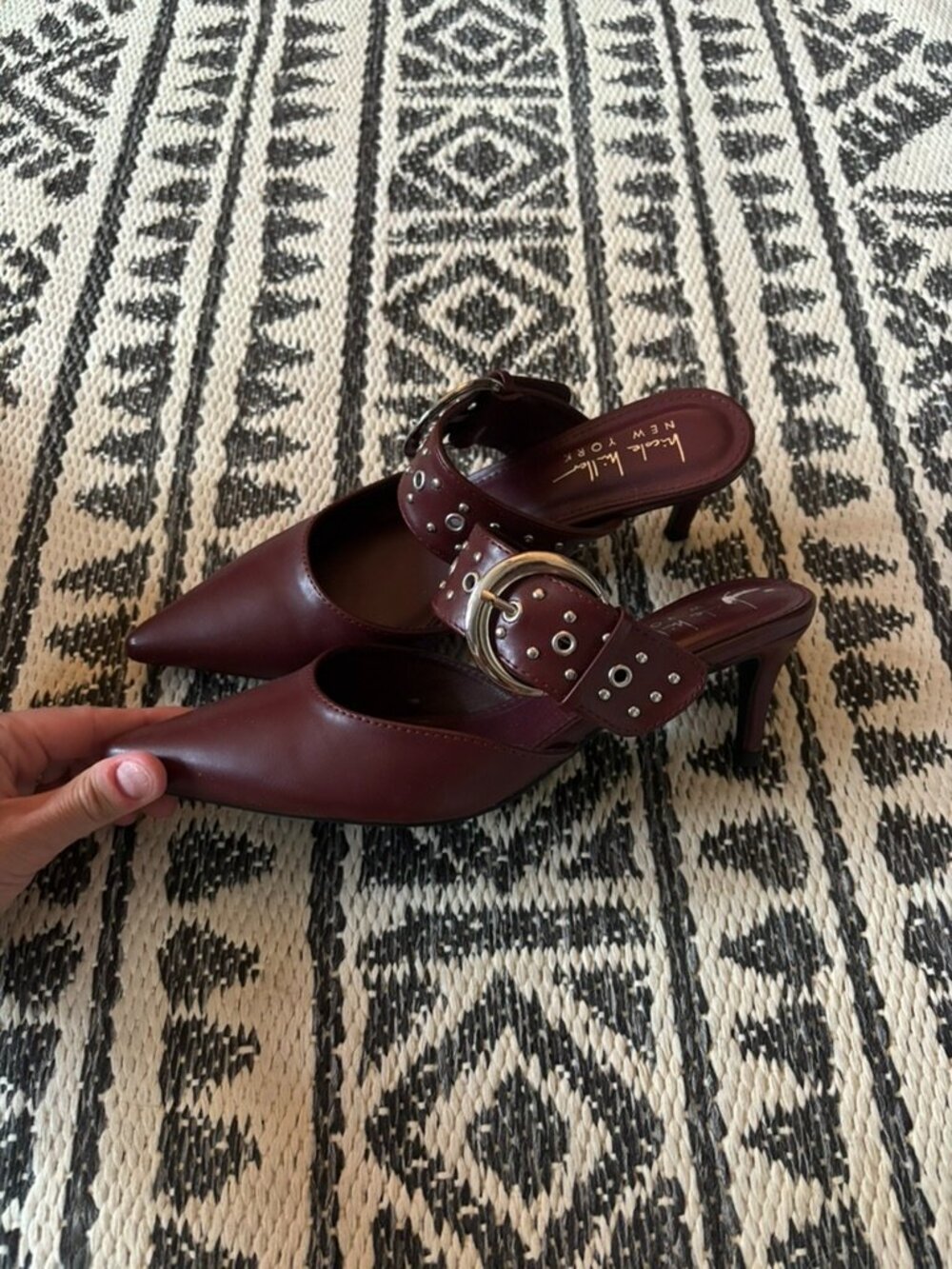 Nicole Miller Studded Heel
